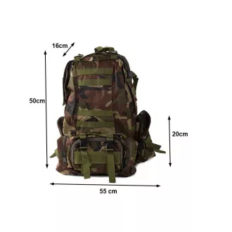 Maskáčový batoh Lynx, vojenská kamufláž - 48.5 l, Maskáč púštny