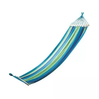 Hojdacia bavlnená sieť 270x80cm, pre jednu osobu, nosnosť 130kg, Červeno-oranžová
