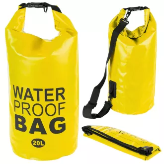 Vodotesný vak Dry Bag 20 l, Žltá