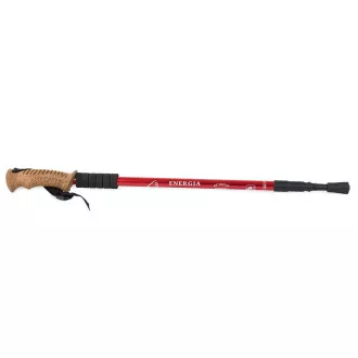 Trekingové palice Nordic Walking s ergonomickou, korkovou rukoväťou, 135 cm, 2 ks, Čierna