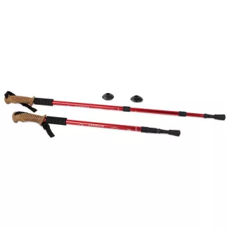 Trekingové palice Nordic Walking s ergonomickou, korkovou rukoväťou, 135 cm, 2 ks, Modrá