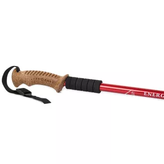 Trekingové palice Nordic Walking s ergonomickou, korkovou rukoväťou, 135 cm, 2 ks, Modrá