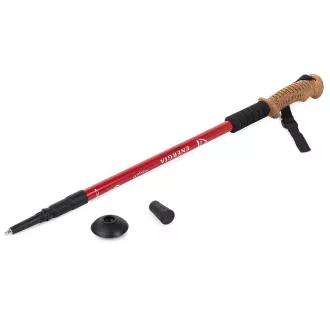 Trekingové palice Nordic Walking s ergonomickou, korkovou rukoväťou, 135 cm, 2 ks, Modrá