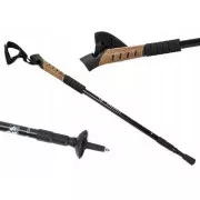Trekingové palice Nordic Walking s korkovou rukoväťou, 135 cm, 2 ks, Červená