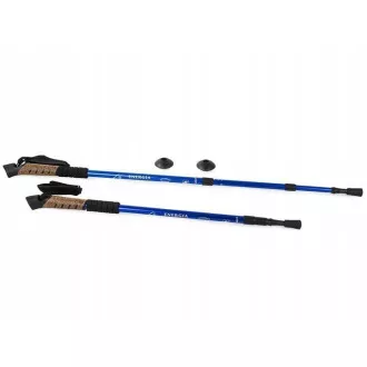Trekingové palice Nordic Walking s korkovou rukoväťou, 135 cm, 2 ks, Modrá Trekingové palice Nordic Walking s korkovou rukoväťou, 135 cm, 2 ks, Modrá