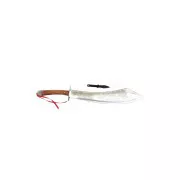 Nerezová mačeta zdobená s puzdrom, 64 cm