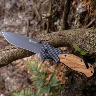 FOXTER Skladací záchranársky poľovný nôž, 21 cm