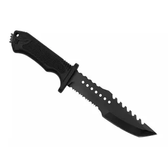 Vojenský survival nôž s kresadlom, 31 cm
