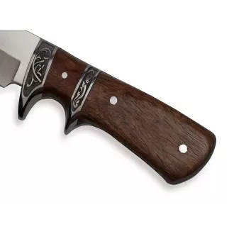 Turistický nôž 31 cm s drevenou rukoväťou a puzdrom