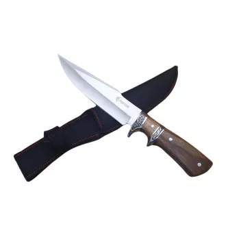 Turistický nôž 31 cm s drevenou rukoväťou a puzdrom Turistický nôž 31 cm s drevenou rukoväťou a puzdrom