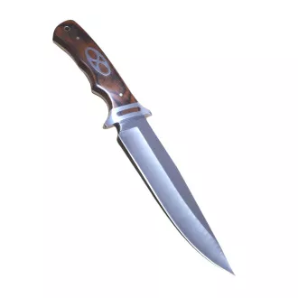Turistický nôž 32 cm s drevenou rukoväťou a puzdrom