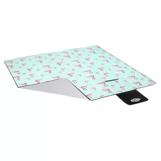 Pikniková deka 200x200 cm MINT FLAMINGO