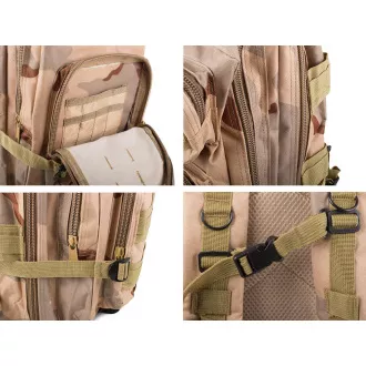 Vojenský turistický batoh 30 l, Čierna