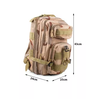 Vojenský turistický batoh 30 l, Čierna