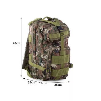 Vojenský turistický batoh 30 l, Čierna