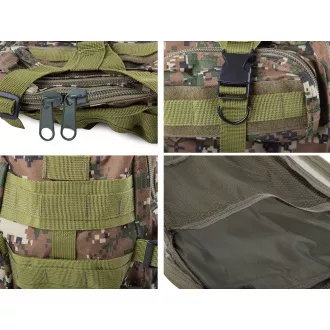 Vojenský turistický batoh 30 l, Čierna