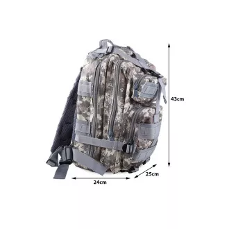 Vojenský turistický batoh 30 l, Čierna