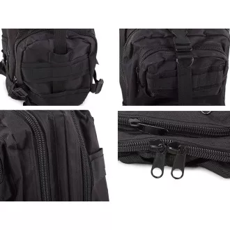 Vojenský turistický batoh 30 l, Čierna