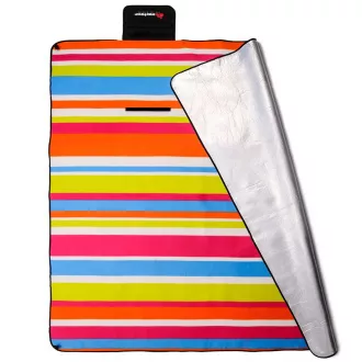 Pikniková deka XL 180x200 cm, viacfarebné pruhy