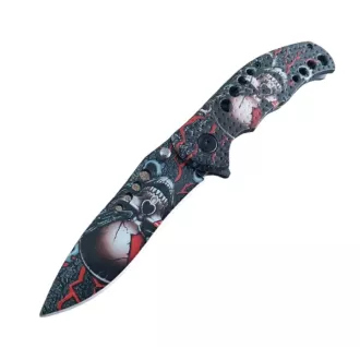 Skladací taktický nôž SKULL 20 cm, Žltá