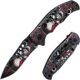 Skladací taktický nôž SKULL 20 cm, Žltá