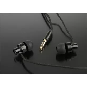 GEMBIRD slúchadlá s mikrofónom MHS-EP-CDG-B pre MP3, kovové, Black