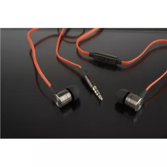 GEMBIRD slúchadlá s mikrofónom MHS-EP-LHR pre MP3, kovové, Black GEMBIRD slúchadlá s mikrofónom MHS-EP-LHR pre MP3, kovové, Black
