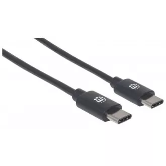 MANHATTAN kábel Hi-Speed USB-C, Type-C Male to Type-C Male, 0, 5m, čierny