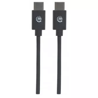 MANHATTAN kábel Hi-Speed USB-C, Type-C Male to Type-C Male, 0, 5m, čierny