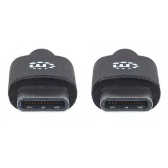 MANHATTAN kábel Hi-Speed USB-C, Type-C Male to Type-C Male, 2m, čierny