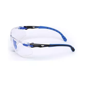 S1101SGAF-EU, Číre polykarb. okuliare Solus Scotchgard AS (modro-čierne)