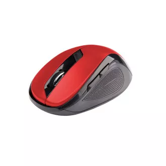 C-TECH myš WLM-02, čierno-červená, bezdrôtová, 1600DPI, 6 tlačidiel, USB nano receiver