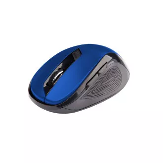 C-TECH myš WLM-02, čierno-modrá, bezdrôtová, 1600DPI, 6 tlačidiel, USB nano receiver