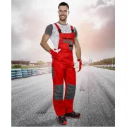 Nohavice s trakmi ARDON®2STRONG červeno-sivé | H9605/46