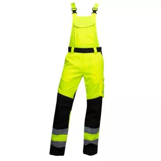 Reflexné nohavice s trakmi ARDON®SIGNAL+ žlto-čierne predĺžené | H5936/L
