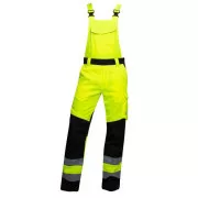 Reflexné nohavice s trakmi ARDON®SIGNAL+ žlto-čierne predĺžené | H5936/XL