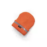 Zimná čiapka pletená fleece ARDON®SPARK s reflex. pruhom oranžová