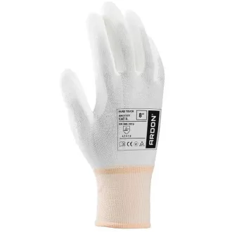 Máčané rukavice ARDON®PURE TOUCH WHITE 08/M | A8008/08