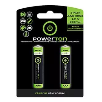 Powerton ENERGY RECHARGE Nabíjací Ni-MH batéria AAA, 2-pack