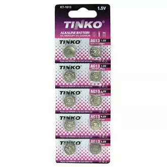 Batéria alkalická, gombíková, LR44, AG13, 1.5V, blister, 10-pack