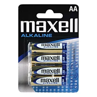 Batéria alkalická, AA (LR6), AA, 1.5V, Maxell, blister, 4-pack