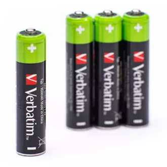 Nabíjacia batéria, AAA (HR03), 1.2V, 950 mAh, Verbatim, blister, 4-pack
