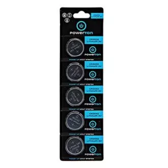 Powerton ENERGY LITHIOCELL Jednorazové lithiová batéria CR2032, 5-pack