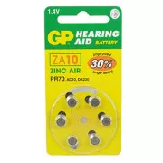 GP Jednorazové zinko-vzdušná batéria ZA, 6-pack