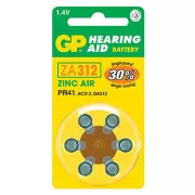 GP Jednorazové zinko-vzdušná batéria ZA, 6-pack