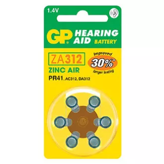 GP Jednorazové zinko-vzdušná batéria ZA, 6-pack
