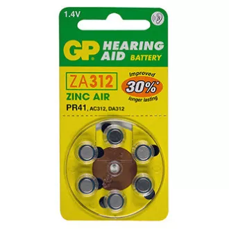 GP Jednorazové zinko-vzdušná batéria ZA, 6-pack
