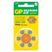 GP Jednorazové zinko-vzdušná batéria ZA, 6-pack