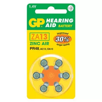 GP Jednorazové zinko-vzdušná batéria ZA, 6-pack GP Jednorazové zinko-vzdušná batéria ZA, 6-pack