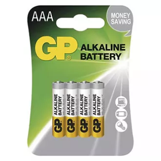 GP Jednorazová alkalická batéria AAA, 4-pack GP Jednorazová alkalická batéria AAA, 4-pack